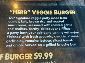 Mellow mushroom veg burger